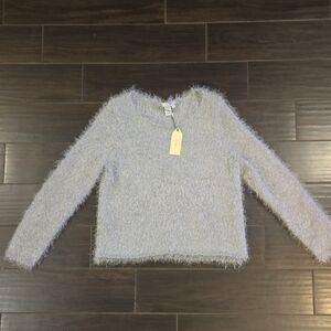 Sophie Max  Gray BlueIce  Sweater Sz L NWT